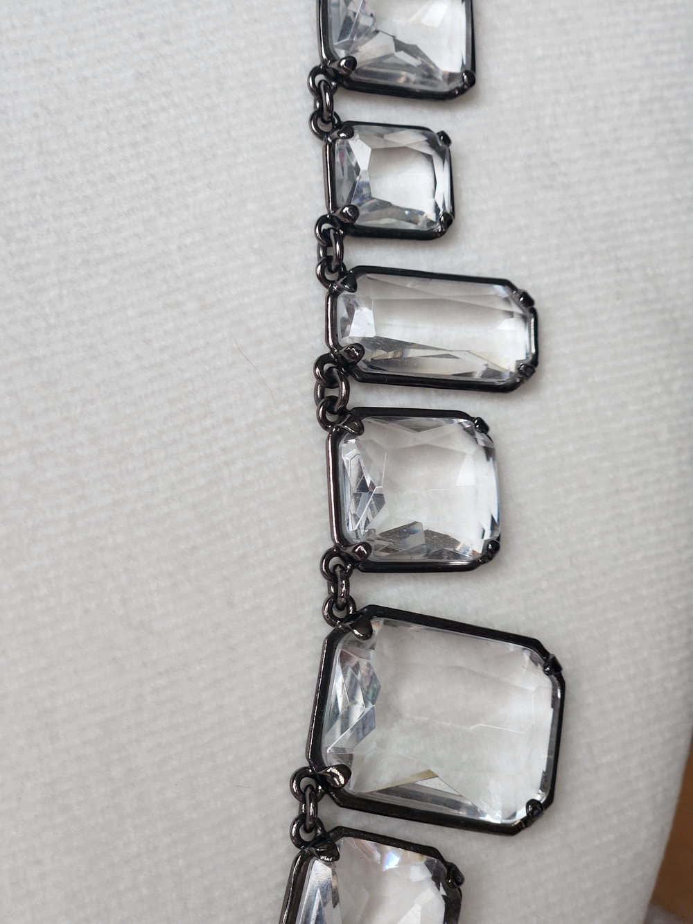 J. Crew Chunky Clear Crystal Statement Necklace in - Picture 6 of 9